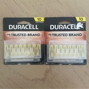 Duracell EasyTab Hearing Aid Batteries Size 10 Yellow | 16 Pack | Exp 3/2026